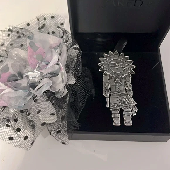 Vintage Fred F. Charley Navajo Kachina Dancer Brooch 925 Sterling Sliver Signed - Picture 3 of 5